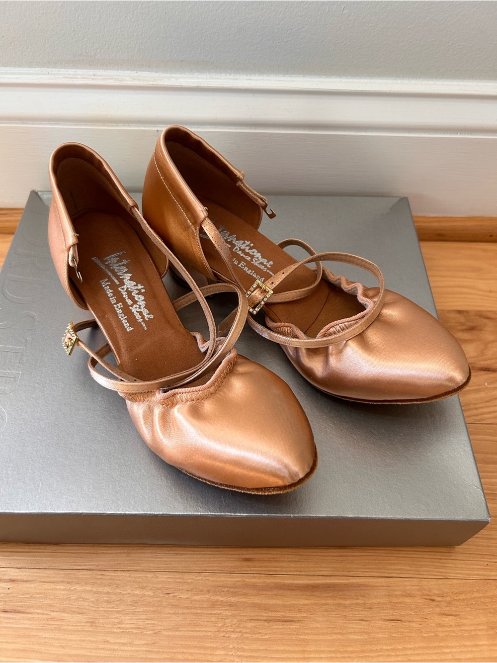 International Dance Shoes | Ballroom Satin | Suede | Handmade in England